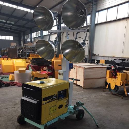 Gasoline Generator 400W Halide Lamp Mobile Light Tower