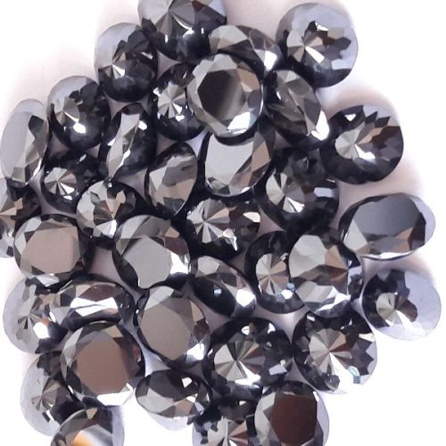 Oval Black Loose Moissanite Stone