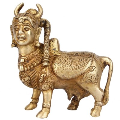 Brass Kamdhenu Cow Statue