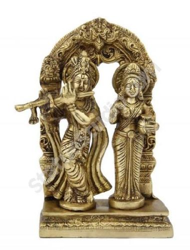 Brass Radha Krishna Staue