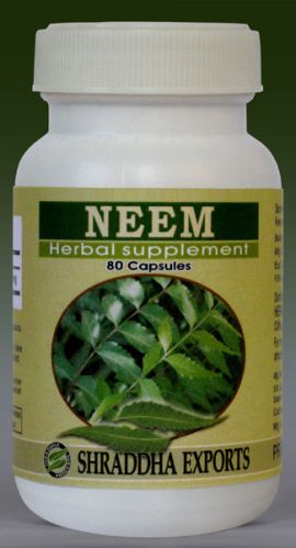 NEEM CAPSULES (Azadirachta Indica Leaves Powder Capsules)