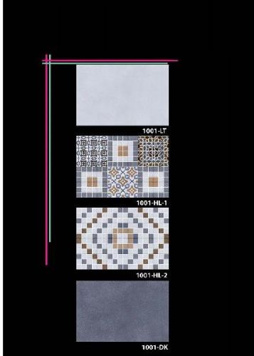 Bathroom Wall Digital Glazed Ceramic Wall Tiles 1001