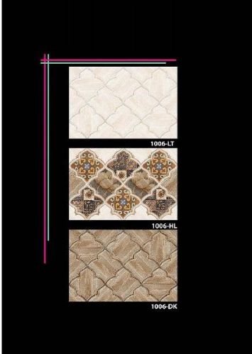 Ceramic Digital Wall Tiles 250cx375 1006, For Bathroom, Flooring, Hotel, Restaurant, Shopping Mall