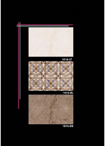 Printing Bathroom Wall Ceramic Tiles 1016, For Elevation, Exterior, Interior, Kitchen, Size : 1x1ft