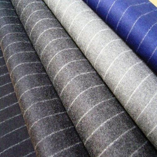Polyester / Cotton Stripes Suiting Fabric, Feature : Skin Friendly