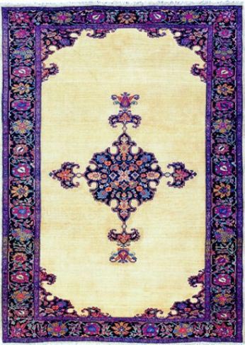 Woolen 00032 Farahan Sarouk From Central Persia 200 X 138 Cm