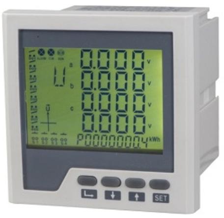 Aluminum Automatic Multifunction Power Meter, For Industrial, Display Type : Digital