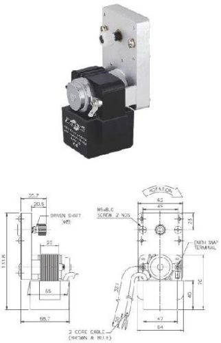 Shaded Pole Motors, Voltage : V - 230