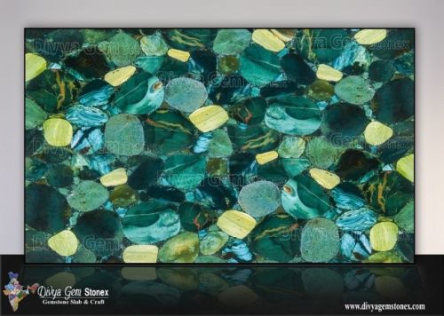 Angel Jasper Slab, For Flooring, Countertops, Shape : Rectangle