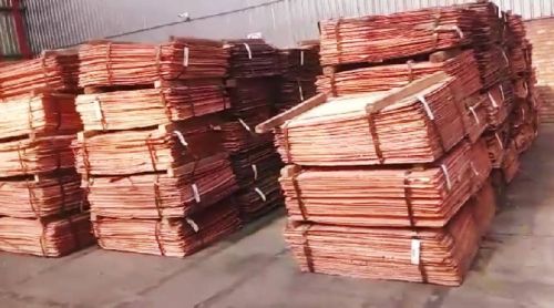 Electrolytic Copper Cathodes Purity 99.99%.