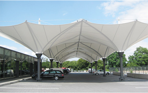 FIBER GLASS CAR SHED