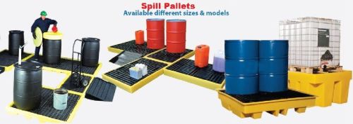 Plastic Spill Containment Pallets, Packaging Type : Yellow, Black