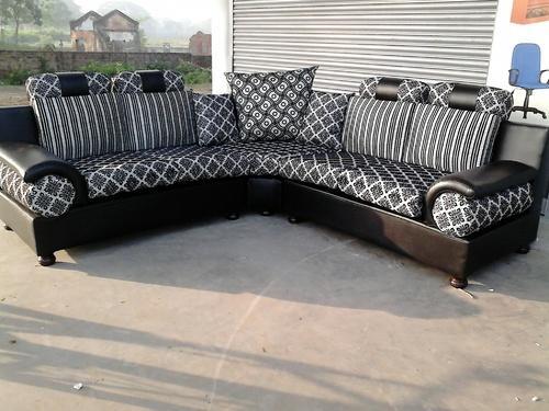 Dhol Corner L Shape Sofa Set 5 Seater