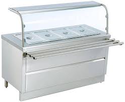 Rectangular Stainless Steel Hot Bain Marie, For Canteen, Color : Silver