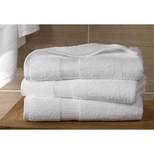 Plain Hospital Towels, Color : White