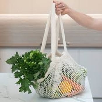 Woven Vegetable Carry Bag, Size : 12x10inch