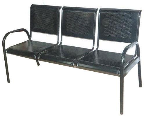 CRCA Sheet Waiting Room Bench, Color : Black