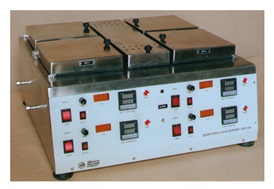 Electric Mild Steel Quadra Thermal Water Bath, Color : Silver