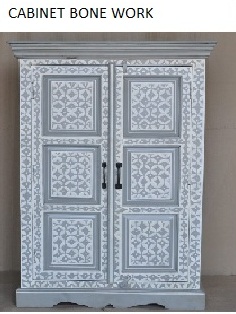 Dotted Bone Inlay Cabinet, Feature : Fine Finished, Shiney, Stylish Look