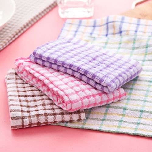 Chequered Cotton Kitchen Napkin, Size : 20x30, 18x18, 18x28