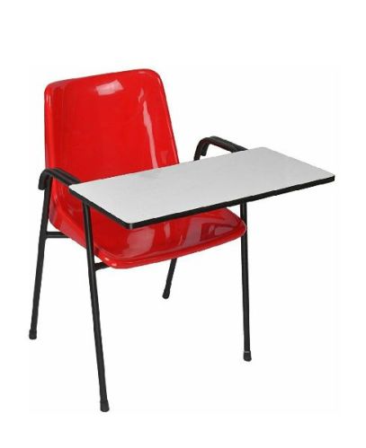Plastic Writing Pad Chair, Color : Blue