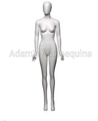 Adams Mannequins Female Abstract White Matt Mannequin FA01