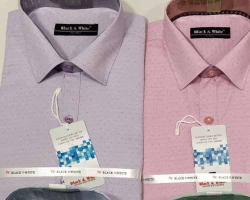 Synthetic Polca Dots Formal Shirt