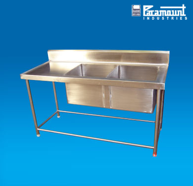 Two Sink Wash Up Unit