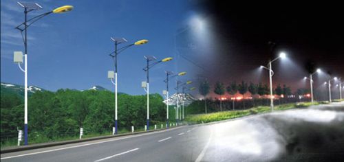 Solar street light, Lighting Color : WHITE
