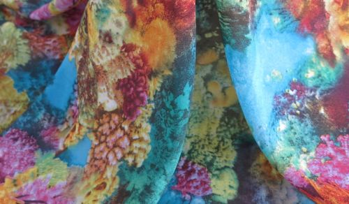 Poly. Chiffon Printed Fabric