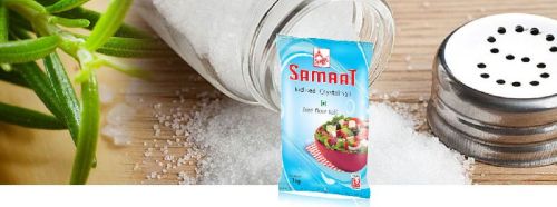 SAMRAT Iodised Free Flow and SAMRAT Iodised Crystal Salt