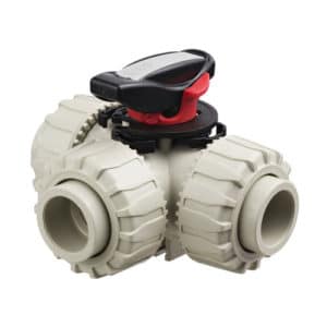 PP-H 3 Way Ball Valve