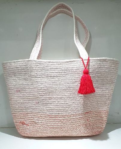 Knitted Cotton Rope Bags, Technics : Handloom Work