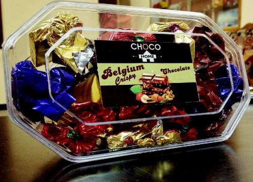 Belgium Crispy Chocolate, Color : Brown