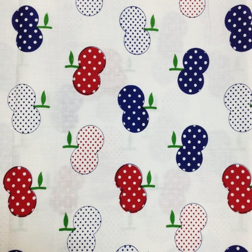 Apple Print Cotton Nursery Print Fabric