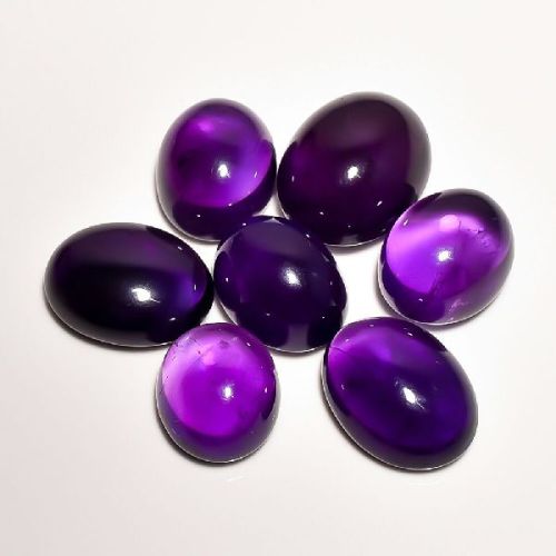 Amethyst Cabochons Gemstone, Size : 10-100 Mm