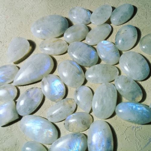 Rainbow Moonstone Gemstone, Color : Sky Blue