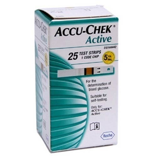 25 Accu Chek Active Strips, For Hospital