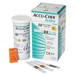 50 Accu Chek Active Strip For Clinical, Home Purpose, Hospital