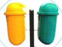 LDPE Plastic Garbage Bins 15x15x12, 18x18x14 for Outdoor Trash