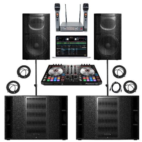 Polished Metal DJ System, For Domestic