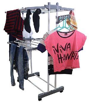 Double Pole 2 Tier Cloth Drying Stand