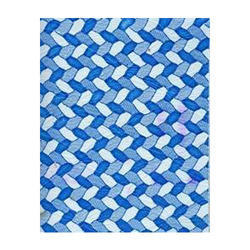 Light Blue Printed Leather