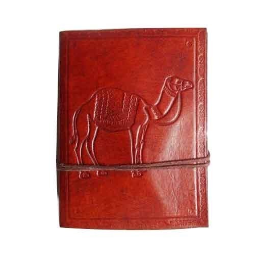 Camel Emboss Leather Diary, For Daily Use, Coloring, Writing, Style : Antique