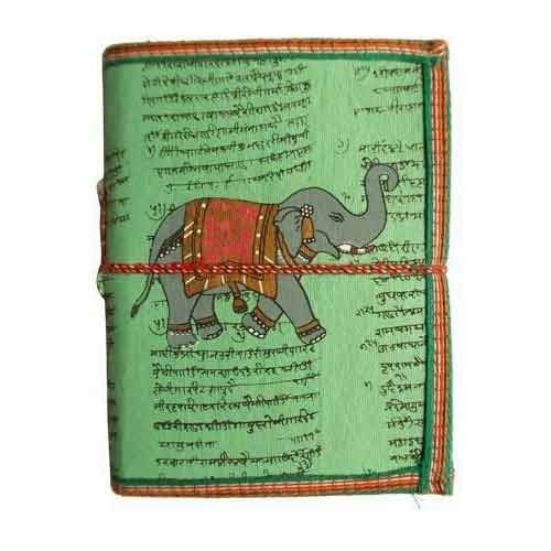 Rajasthani Printed Cover Leather Diary, For Writing, Daily Use, Coloring, Style : Antique