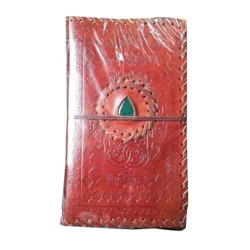 Stone Stitch Emboss Leather Diary, For Daily Use, Style : Antique