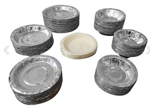 Silver Laminated Paper Plates,dona, For Donna, Hardness : Hard