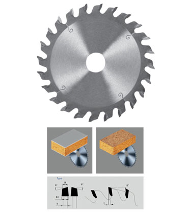 T C T Adjustable Scoring Saw Blade For Panel Saw Machine