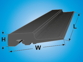 Rubber Ball Mill Shell Liners, Color : Dark Grey