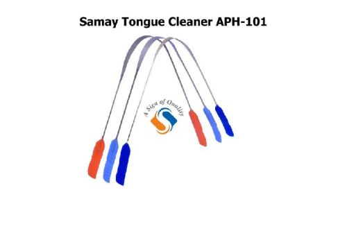 APH-101 Iron Tongue Cleaner, Color : Silver